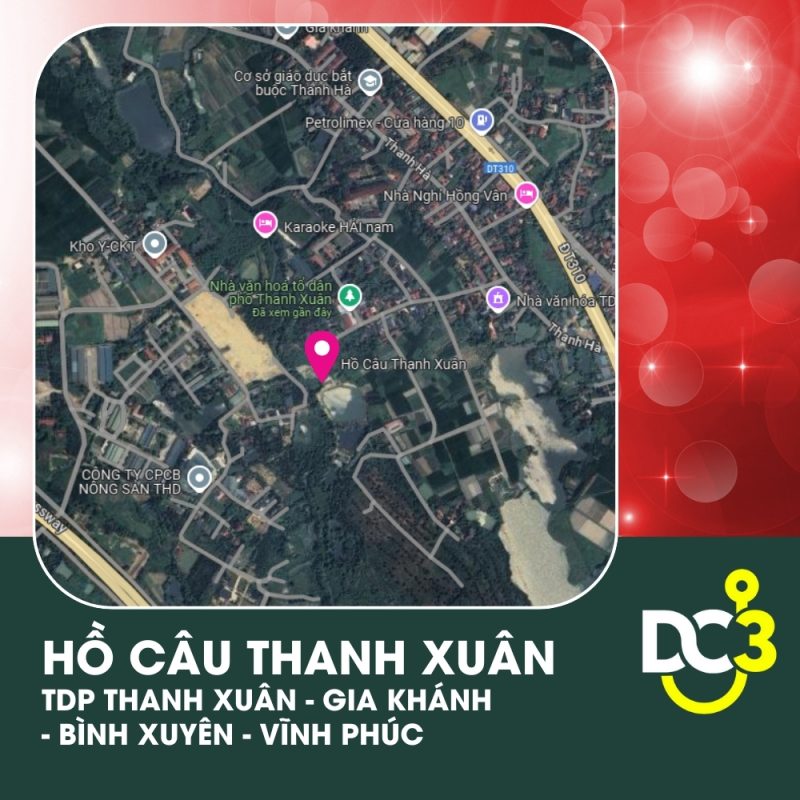 Vị trí Google Map - Hồ Câu Thanh Xuân
