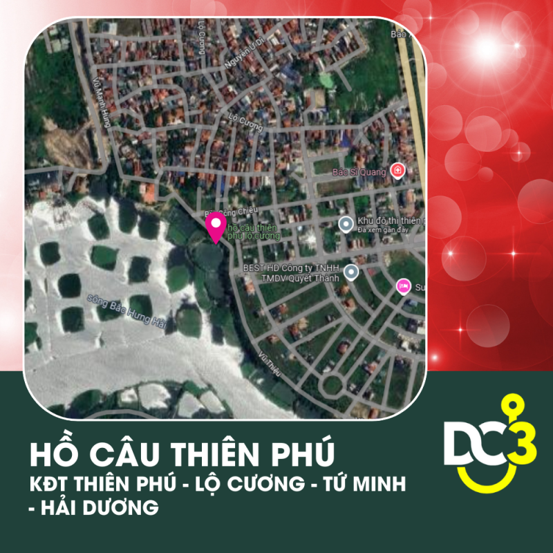 Vị trí Google Map - Hồ câu Thiên Phú