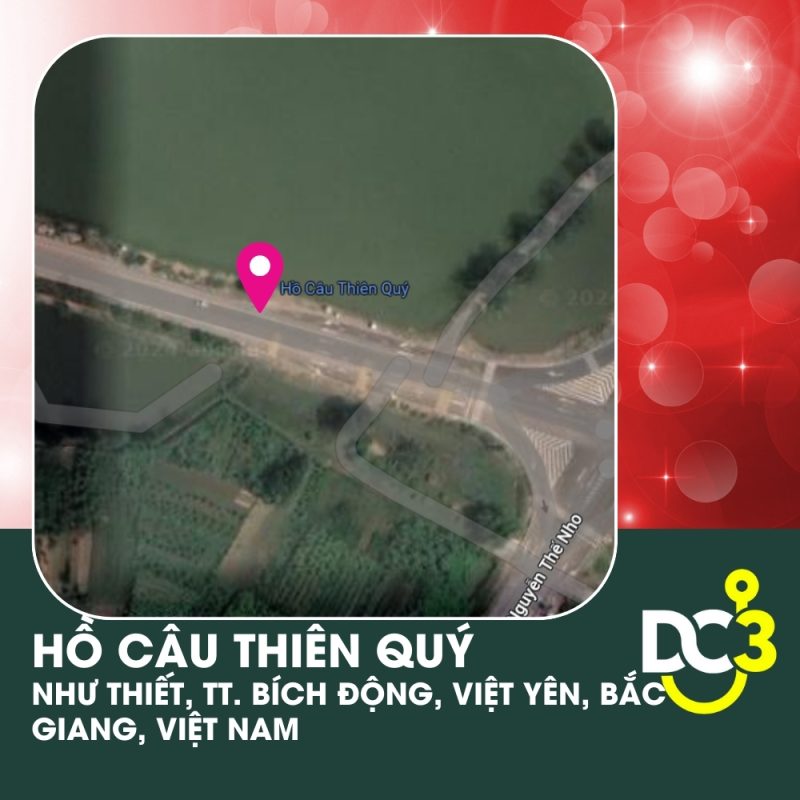 Vị trí Google Map - Hồ câu Thiên Quý