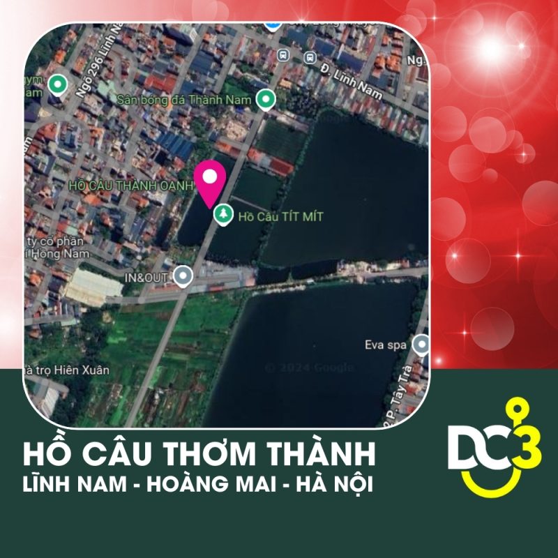 Vị trí Google Map - Hồ câu Thơm Thành