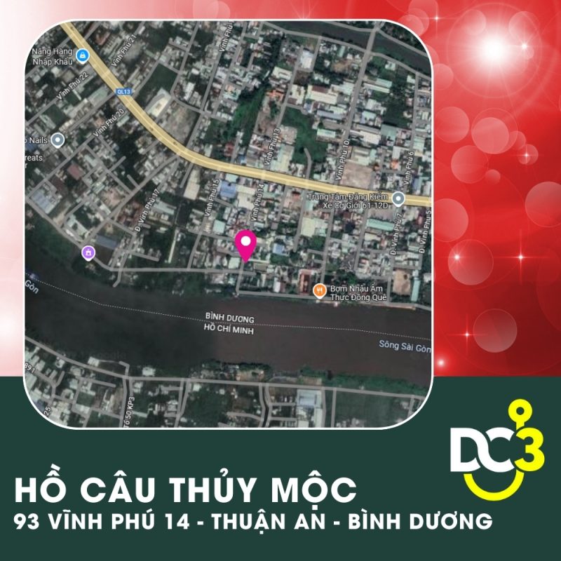 Vị trí Google Map - Hồ câu Thủy Mộc