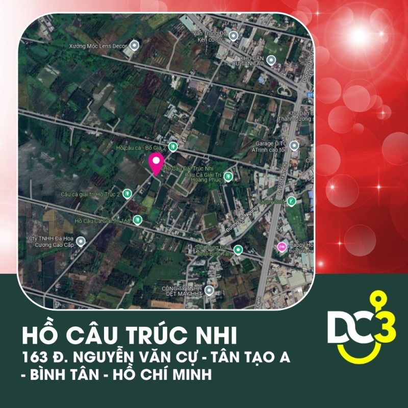 Vị trí Google Map - Hồ câu Trúc Nhi