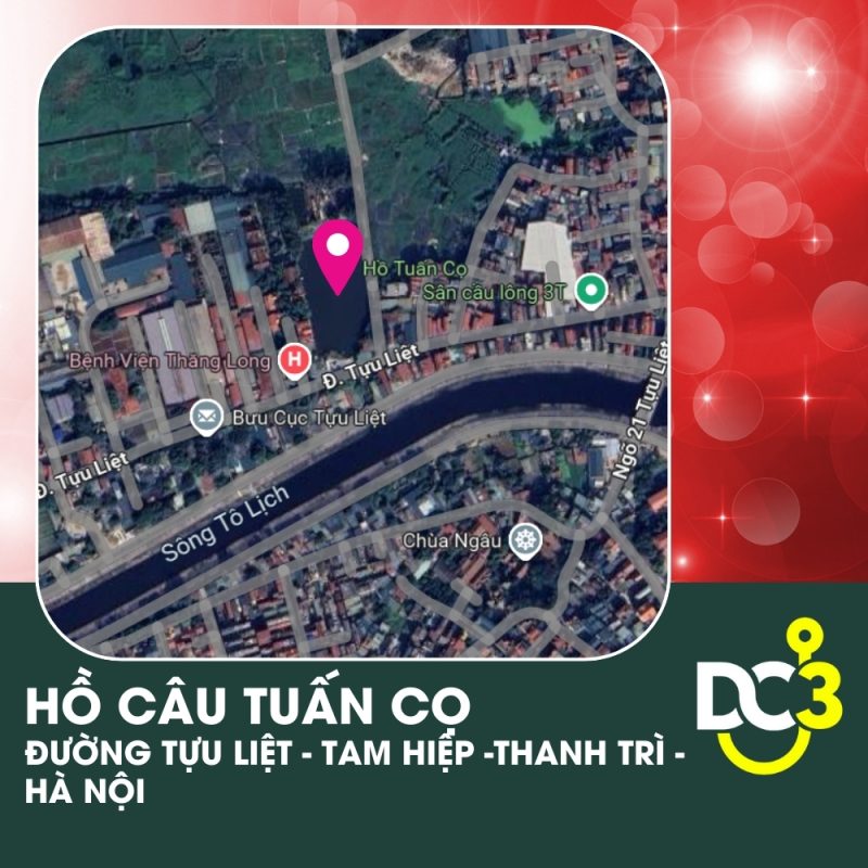 Vị trí Google Map - Hồ câu Tuấn Cọ