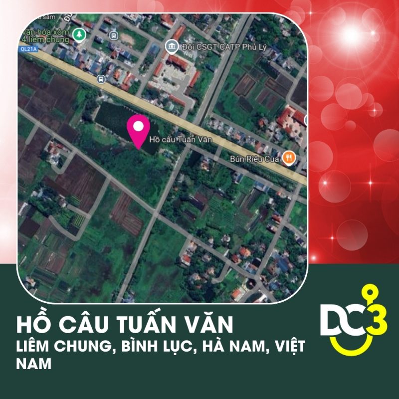 Vị trí Google Map - Hồ câu Tuấn Văn