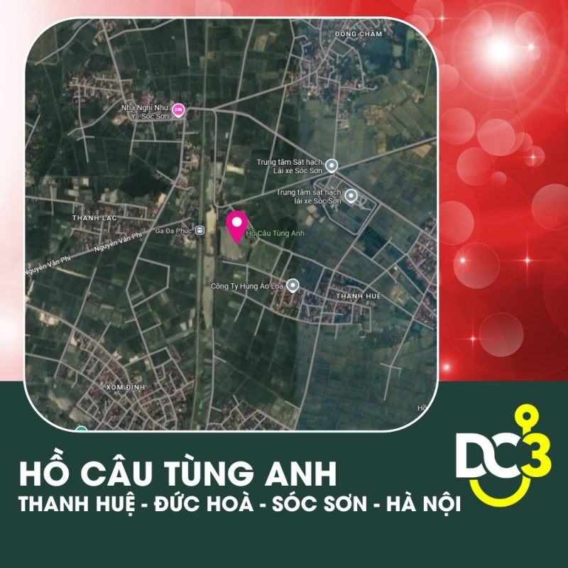 Vị trí Google Map - Hồ câu Tùng Anh