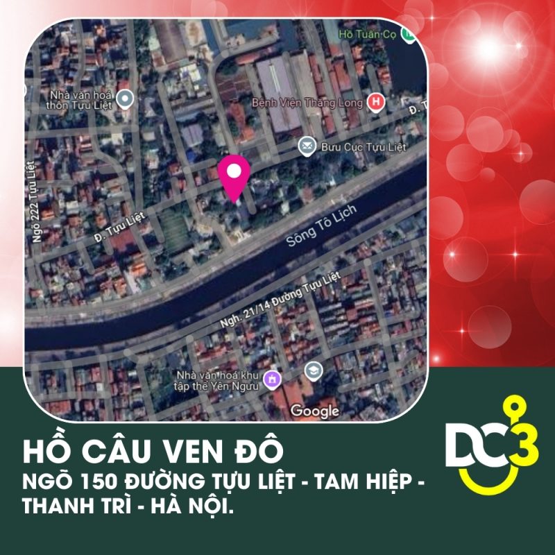 Vị trí Google Map - Hồ câu Ven Đô