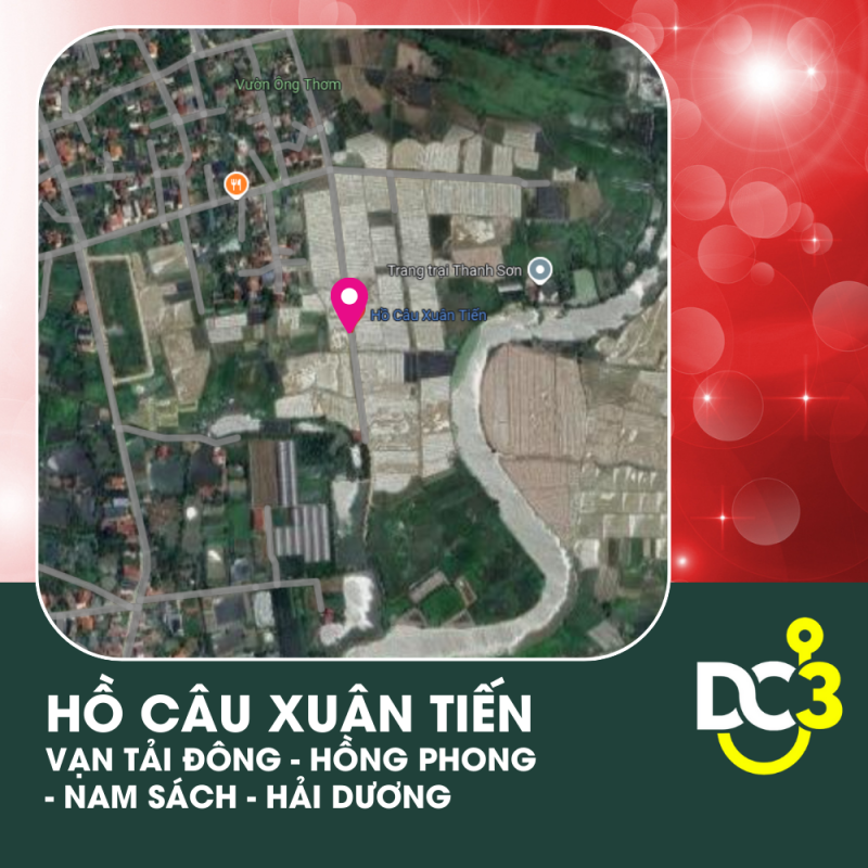 Vị trí Google Map - Hồ câu Xuân Tiến