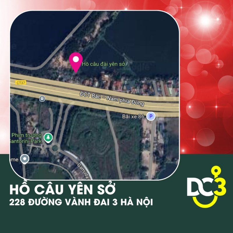 Vị trí Google Map - Hồ câu Yên Sở