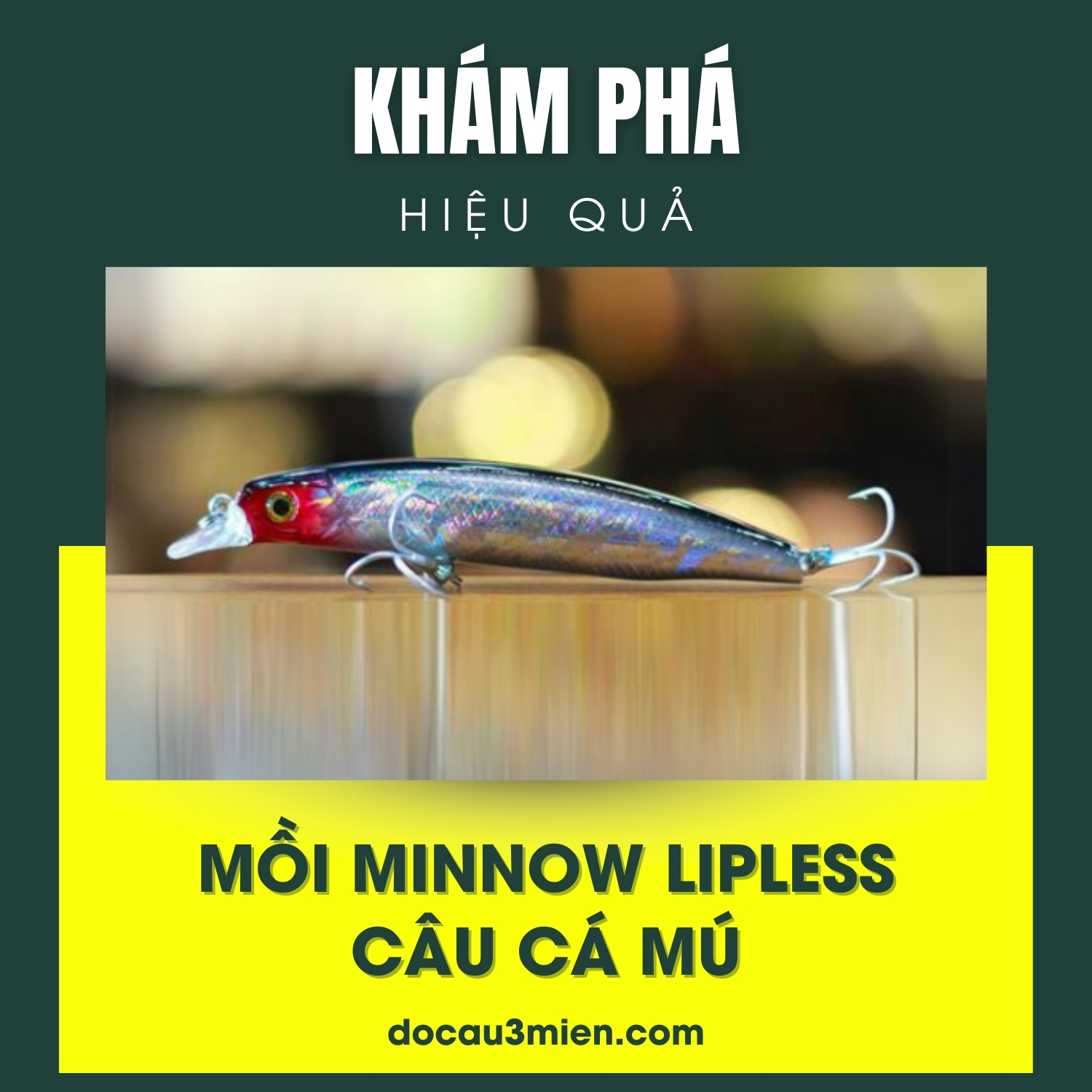 Khám phá hiệu quả của mồi câu cá mú Minnow Lipless 