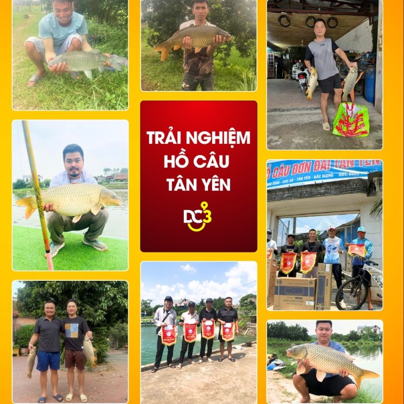 Trải nghiệm cần thủ hồ câu Tân Yên