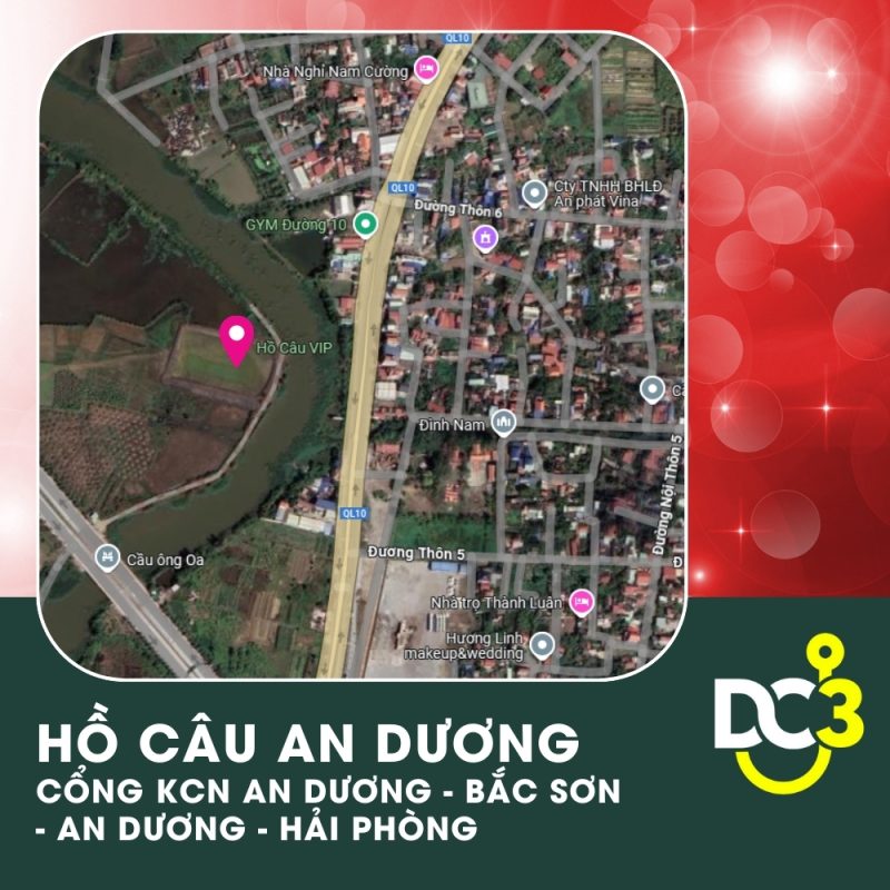Vị trí Google Map - Hồ câu An Dương
