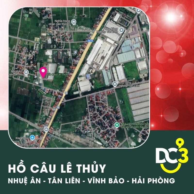 Vị trí Google Map - Hồ câu Lê Thủy