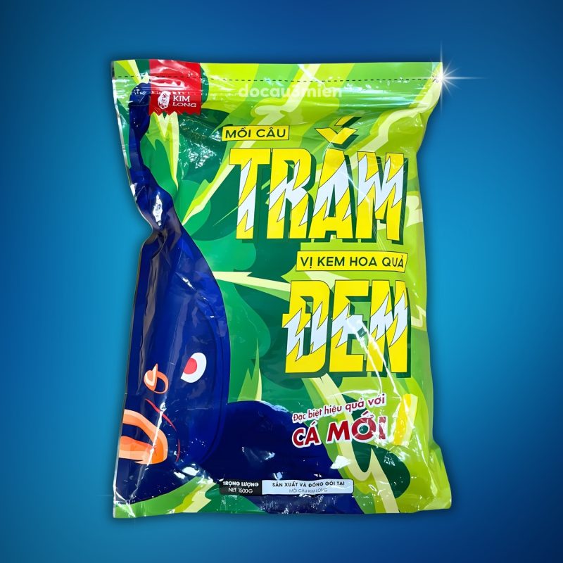 Bao bì mồi câu hạt xả trắm đen vị kem hoa quả Kim Long
