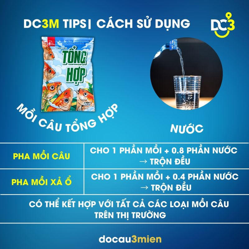 Cách sử dụng Mồi Câu Tổng Hợp 