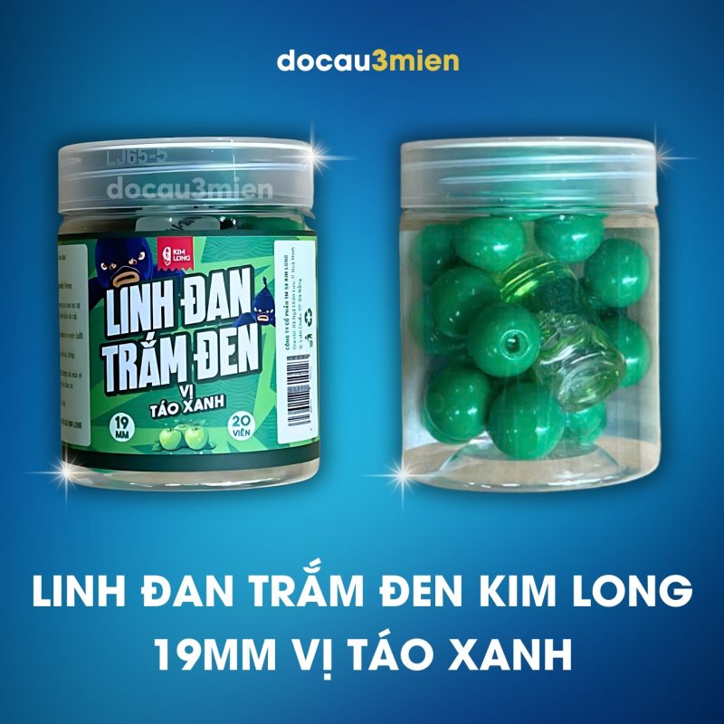 Hương liệu linh đan trắm đen Kim Long vị táo xanh