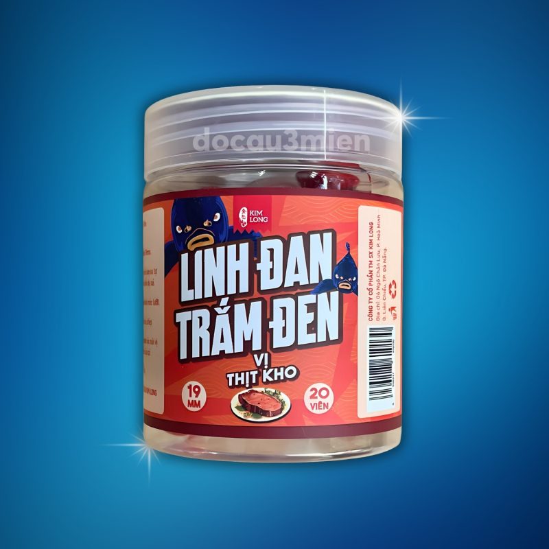 Linh đan trắm đen Kim Long 19MM vị thịt kho