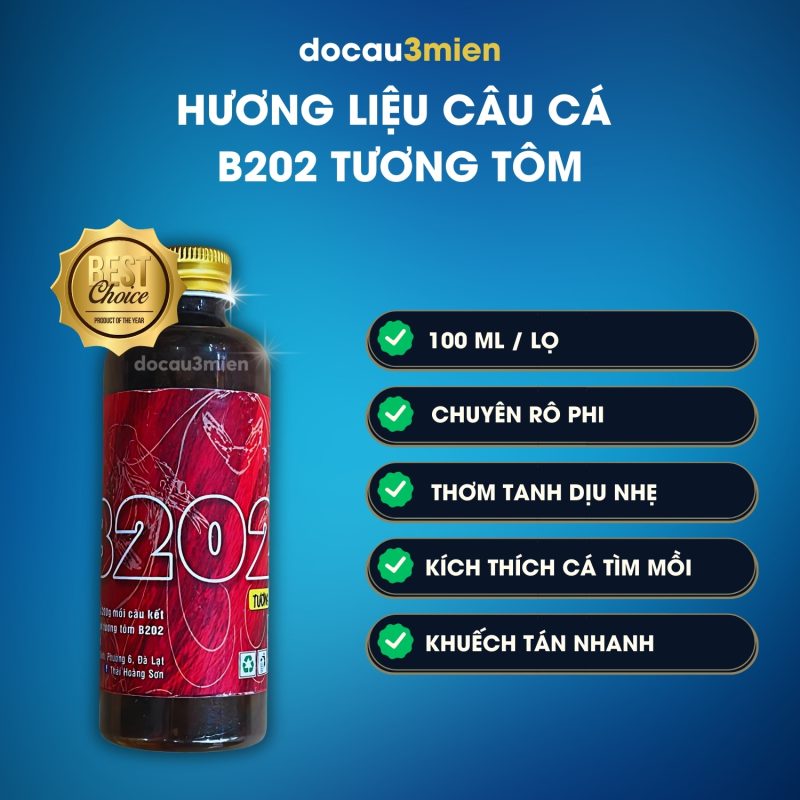 Thông tin hương liệu câu cá B202 tương tôm