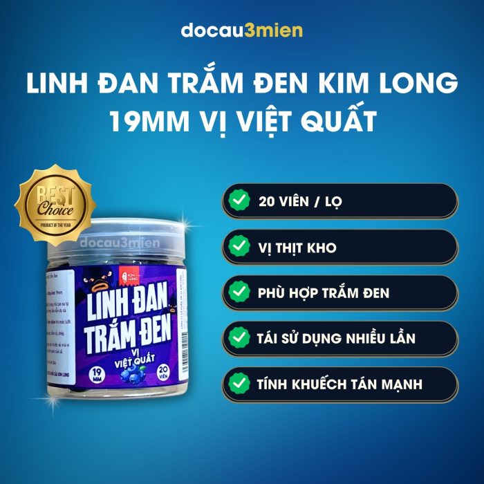 Thông tin linh đan trắm đen Kim Long vị việt quất