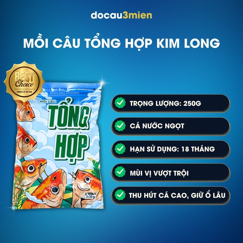 Thông tin mồi câu tổng hợp Kim Long